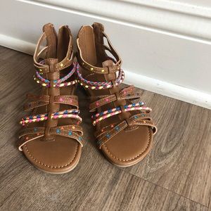 Colorful sz 11 sandals!  Like brand new!